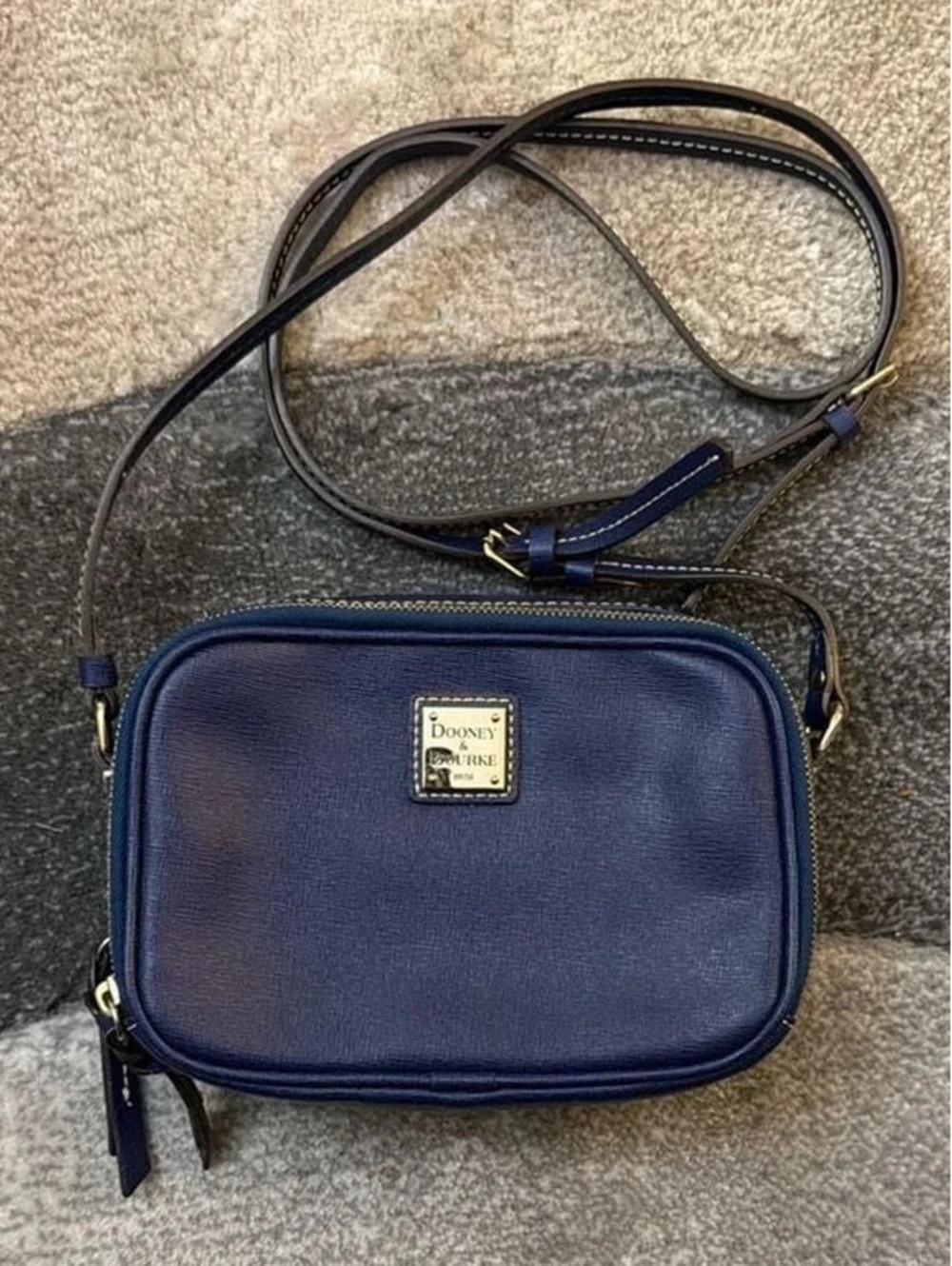 Dooney & Bourke Navy Leather Crossbody Bag